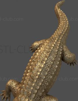 3D модель 3d stl модель крокодил (STL)